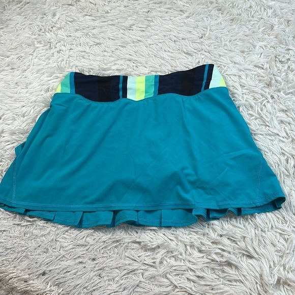 Lululemon Run: Pace Setter Skirt (Regular) *4-way Stretch Surge / Assorted Strip - Picture 1 of 6